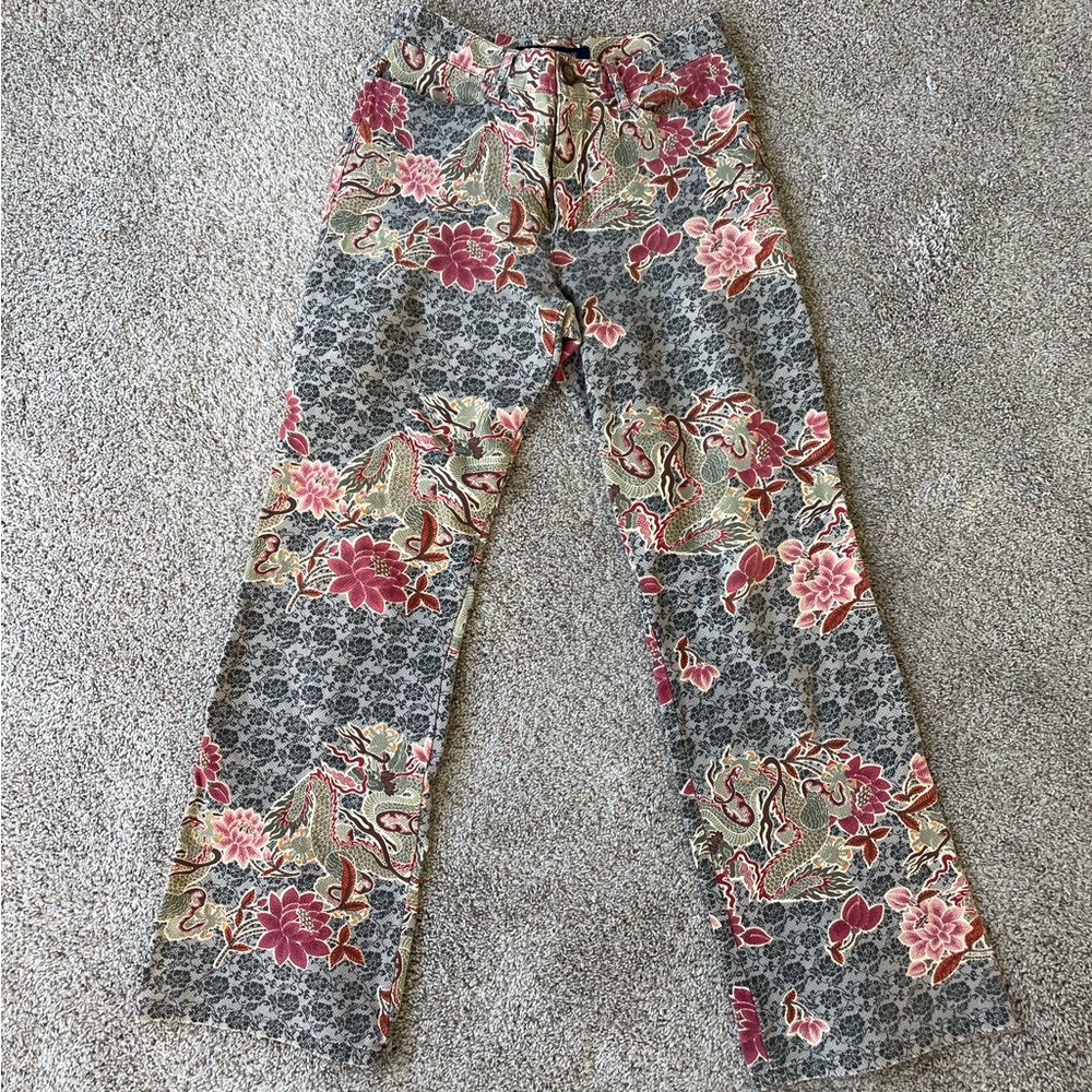 Funky y2k Statement Flare Pants